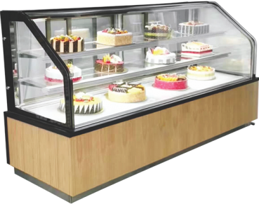 CLASSIC DOUBLE CURVE SHOWCASE BAKERY DISPLAY COUNTER